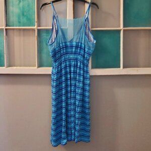 New Plus Size 2X Teal Blue Beach Cover Up Dress No Tags Reversible